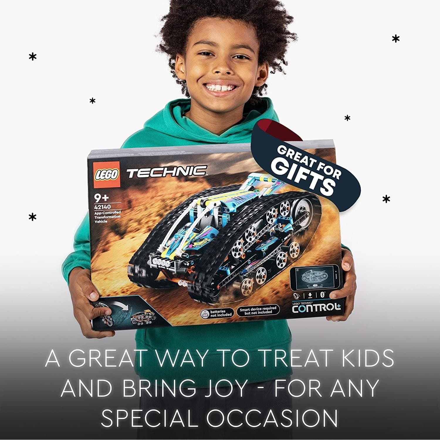 LEGO Technic App-Controlled Transformation RC Toy Car 42140 - Gadcet.com